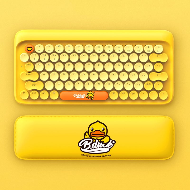 Lofree Eh12s DOT Mechanical Keyboard, Bluetooth Dual-Mode Wired & Wireless, Little Yellow Duck Set - Image 2