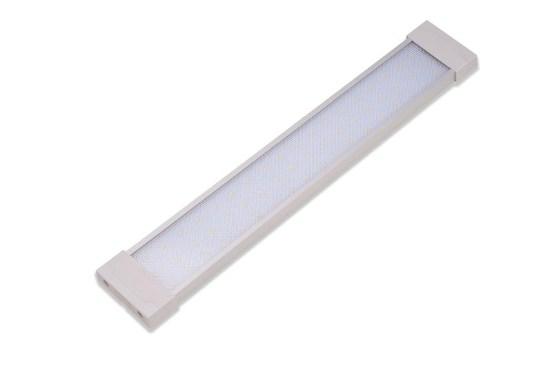 Raycharm مصباح LED داخلي للقوارب والمركبات الترفيهية من رايشارم 18.1" × 2.9"، 6000K أبيض بارد شعاع متساوي، خرج ضوء عالي واستهلاك منخفض للأمبير، مدمج لمساحة محدودة، 12V/24V DC، مفتاح لمسة للتشغيل/الإيقاف، عبوة واحدة - Image 1
