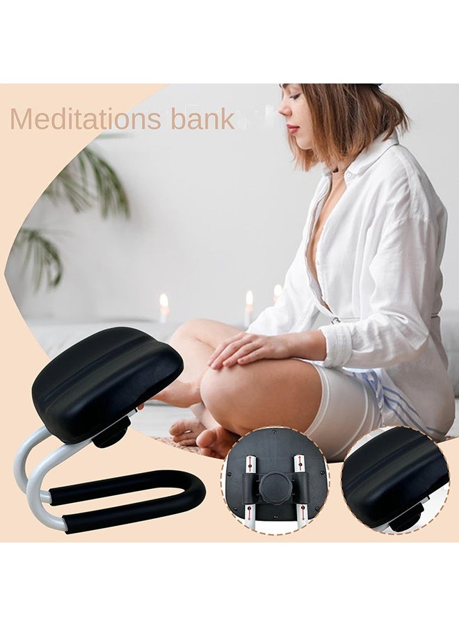 والالا كرسي السجود هو كرسي صلاة للمسلمين - الراحة والدعم أثناء الصلاة، مقعد جلدي مبطن مصنوع يدويًا، تصميم مريح لوضعية صلاة مريحة، كرسي تأمل صلاة اليقظة كرسي ركوع مع غطاء مضاد للانزلاق، 25 × 28 × 22.5 سم - Image 5