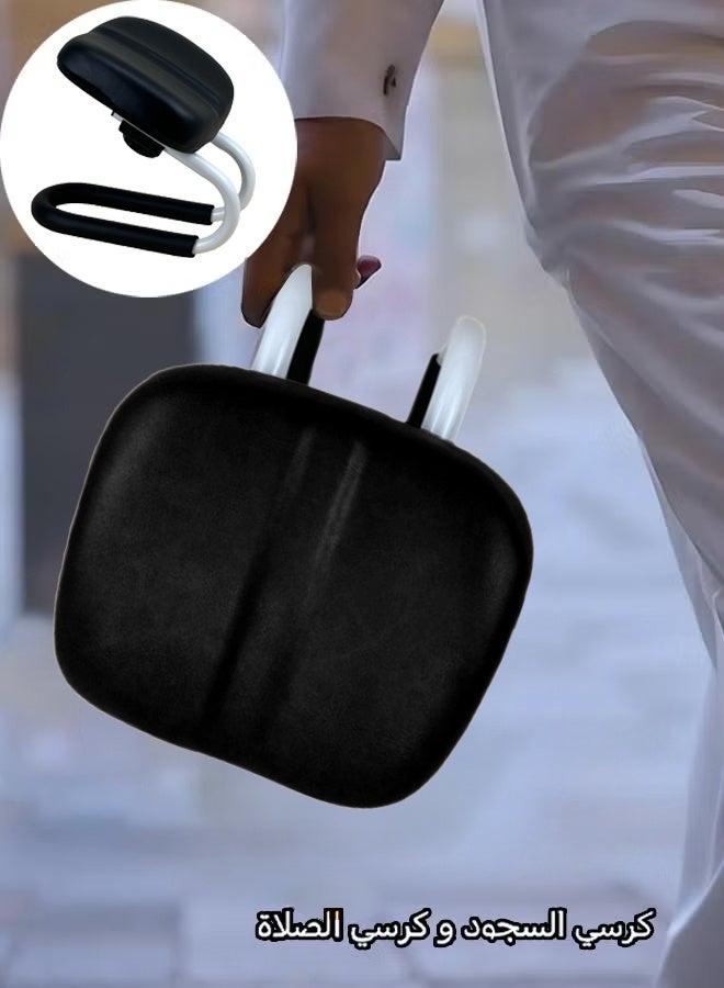 والالا كرسي السجود هو كرسي صلاة للمسلمين - الراحة والدعم أثناء الصلاة، مقعد جلدي مبطن مصنوع يدويًا، تصميم مريح لوضعية صلاة مريحة، كرسي تأمل صلاة اليقظة كرسي ركوع مع غطاء مضاد للانزلاق، 25 × 28 × 22.5 سم - Image 1