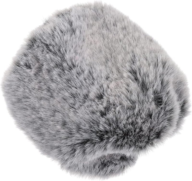 Artibetter Microphone Windscreen Plush Cover Furry Windshield Black - Image 2