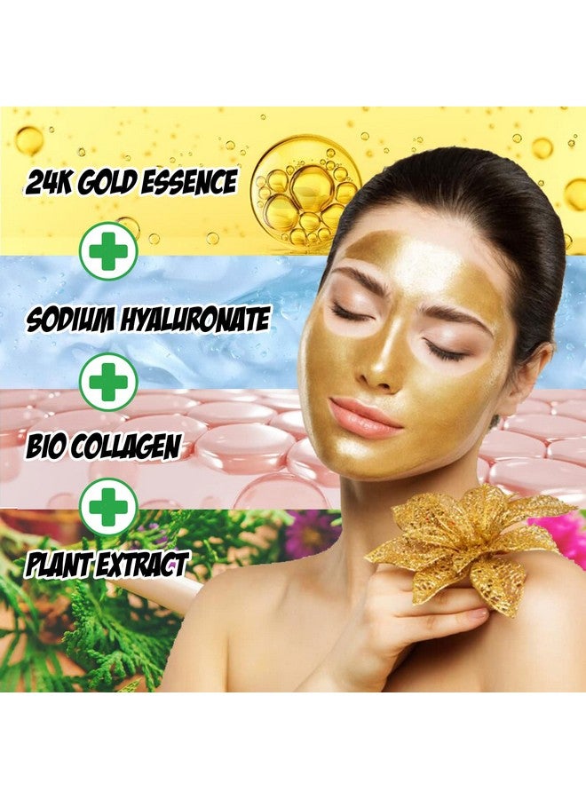 Nielies 24K Collagen Facial Mask (15 Pcs) Anti Wrinkle Firm Skin & Hydrating Skin Anti Aging Puffiness Mask For Revitalizing - Image 4