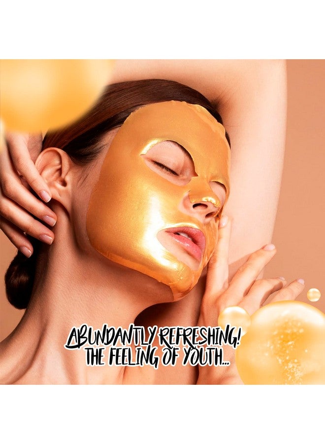 Nielies 24K Collagen Facial Mask (15 Pcs) Anti Wrinkle Firm Skin & Hydrating Skin Anti Aging Puffiness Mask For Revitalizing - Image 2