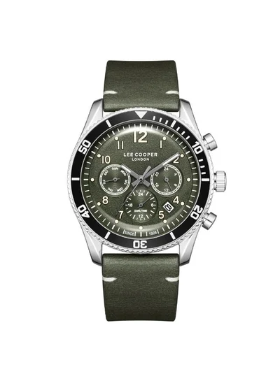 Lee Cooper Men's Leather Multi Function Watch LC08260.675 - 42 mm