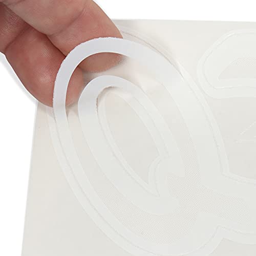 Stiffie WHIPLINE 3" Alpha-Numeric Registration Identification Numbers Stickers Decals for Boats & Personal Watercraft (Transparent/White) - Image 4