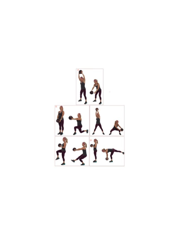 كرة طبية أوزان من المطاط لتدريبات القوة والكروس فيت، 1كجم - Image 2