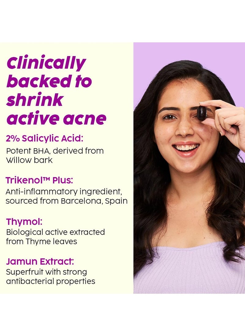 PLIX THE PLANT FIX Jamun Acne Spot Corrector Gel For Reducing Active Acne | Day & Night Gel | Controls Oil & Soothes Inflammation | For Men & Women | 15g  - Image 5