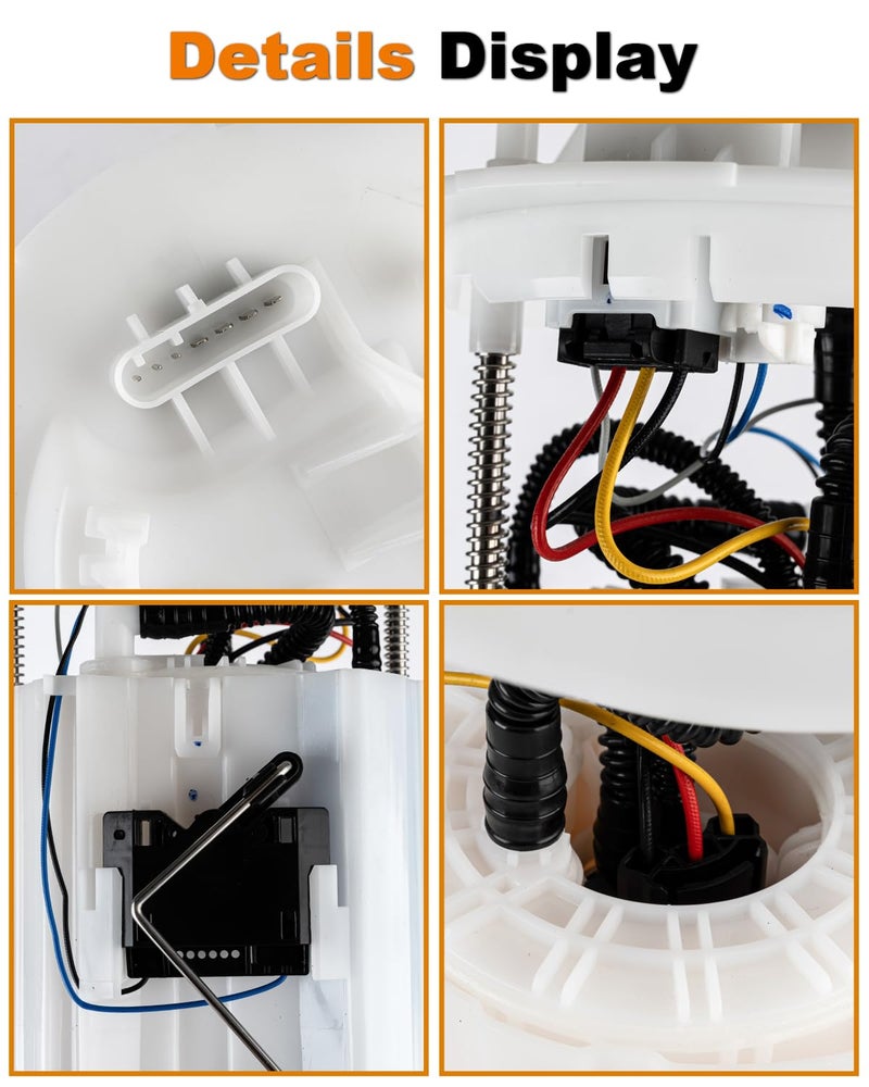 VANBOL Electric Fuel Pump Assembly Compatible with 2012-2020 Mercedes-Benz GLE350 GLE400 GLE43 GLE450 GLE550 GLS63 AMG GLS450 GLS550 ML350 ML550 W166 V6 3.0L 3.5L V8 4.7L 5.5L Replace 1664701794 - Image 5
