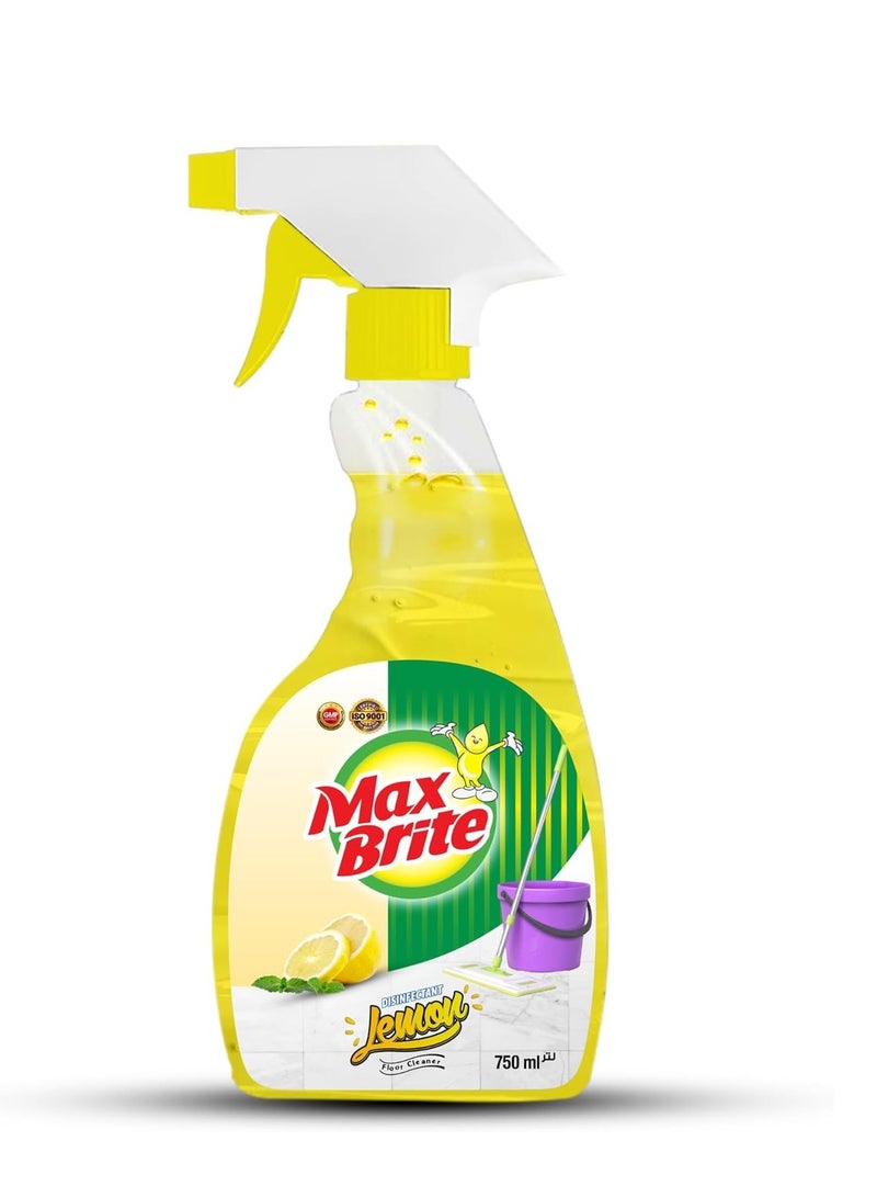 Max Brite Disinfectant Floor Cleaner Spray Lavender Lemon and Oud Fragrance 750 ml x Pack of 3 - Image 2