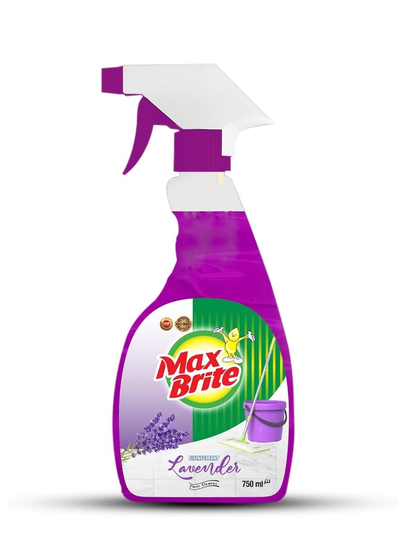 Max Brite Disinfectant Floor Cleaner Spray Lavender Lemon and Oud Fragrance 750 ml x Pack of 3 - Image 5