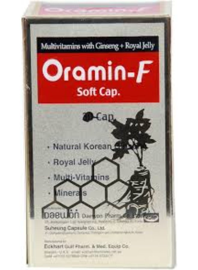 Oramin F Softcap 30s - الجينسنغ الكوري الطبيعي