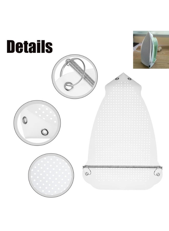 Chabeia Ironing Shoe Cover Electric Iron Assistant Tool Slip on Most Standard Size Electric Iron Safe Slip On Ironing Shoe - Prevents Scorching, Sticking, Shine (white) - Image 3