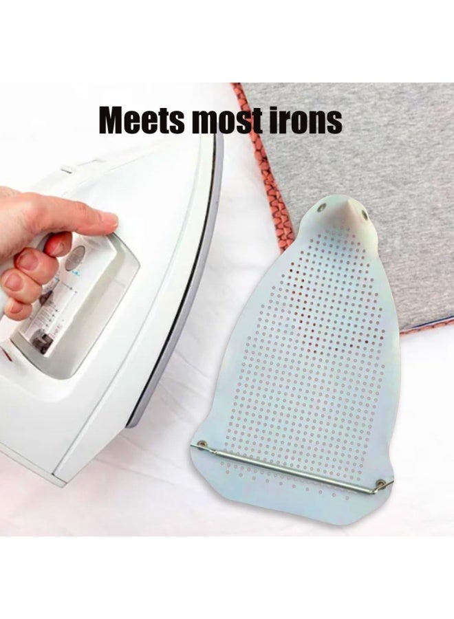 Chabeia Ironing Shoe Cover Electric Iron Assistant Tool Slip on Most Standard Size Electric Iron Safe Slip On Ironing Shoe - Prevents Scorching, Sticking, Shine (white) - Image 4