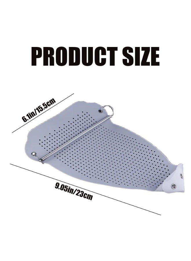 Chabeia Ironing Shoe Cover Electric Iron Assistant Tool Slip on Most Standard Size Electric Iron Safe Slip On Ironing Shoe - Prevents Scorching, Sticking, Shine (white) - Image 2