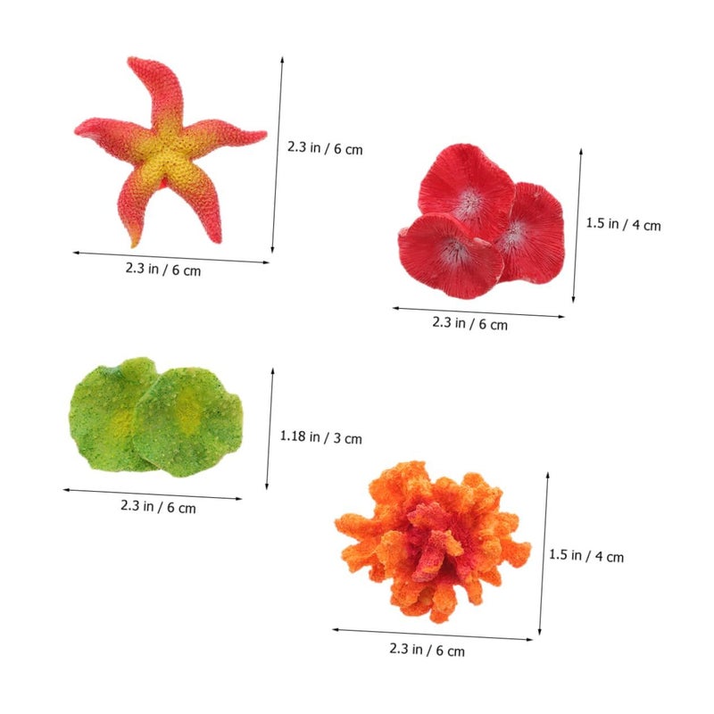 5Pcs Vibrant Artificial Coral Plants Realistic Fish Tank Aquarium Decoration - Image 5