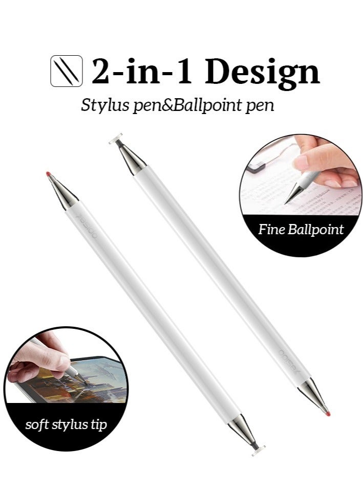 2 In 1 Passive Capacitive Stylus Drawing Writing Phone Pencil With Ballpoint Pen For iPad - Image 1