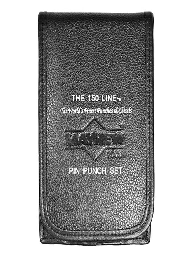 Mayhew Pro 15006 150-Line Pin Punch Set with Leather Pouch, 5-Piece - Image 3