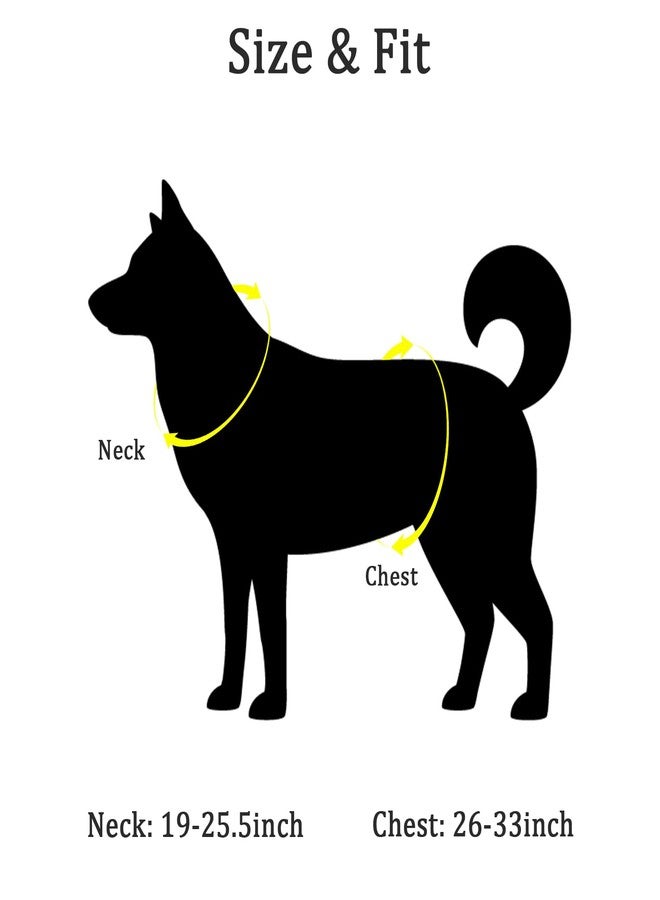 GHYKL Light Up Dog Harness, Multicolor Illuminated LED Dog Harness with 7 Lighting Modes, No Pull Rechargeable Safety Vest with Handle for Medium Large Dogs, Waterproof & Adjustable, Large - Image 4