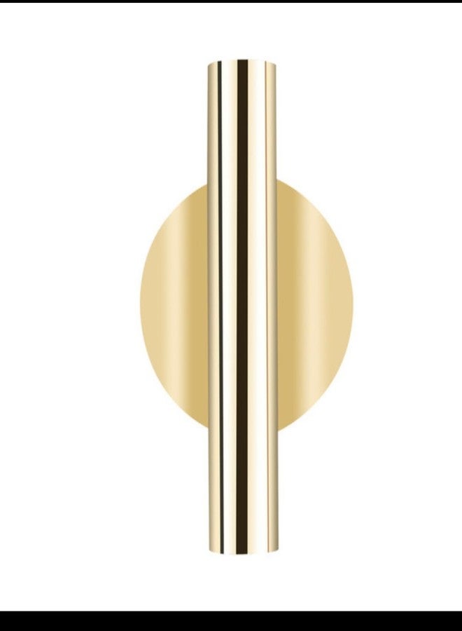 AGAAS ENTERPRISES Golden Cylindrical Metal Wall Mounted Flower Vase - Modern Wall Decor Vase for Living Room, Bedroom, Balcony & Indoor Plants (Pack of 1) - Image 2