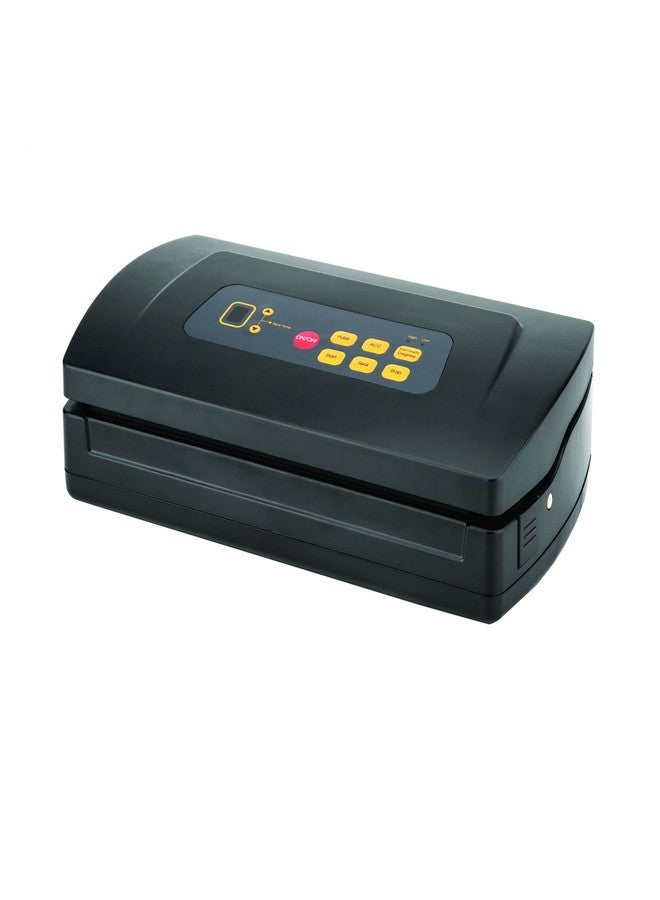 Excalibur Dual Pump Vacuum Sealer with Built-in Roll Holder Features Two Vacuum Modes and Time Settings with Pulse Function, 12-Inch, Black - Image 1