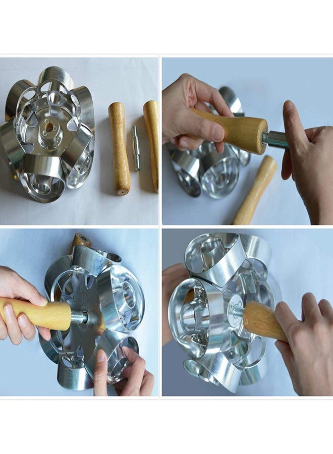 Loquat One Roll Donut Cutter Yeast Donuts Silver/Beige - Image 5