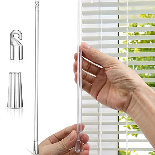 lofrcin 17 Inches Blind Wand, Vertical Blinds Replacement Parts with Hook and Grip, Clear Plastic Blind Tilt Wand, Window Opener Pole for Home Door Window Pull Supplies (1 Pcs) - Image 1