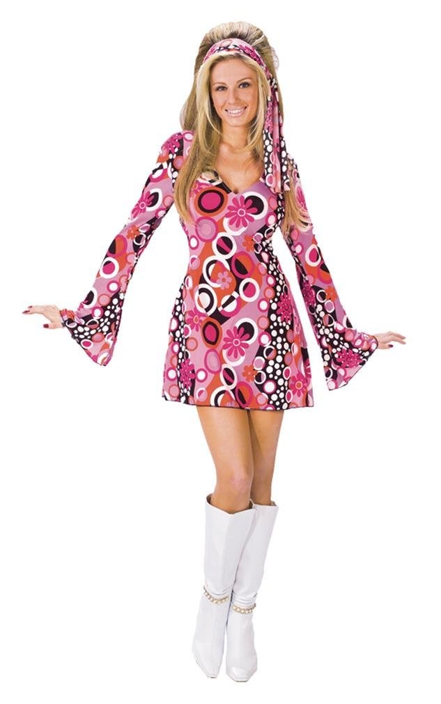 Fun World Women's Feelin' Groovy Adult Costume, Small - Image 2