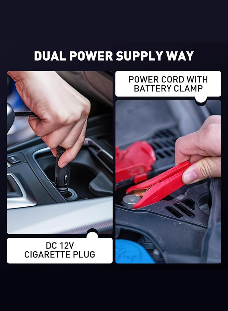 MR.SMART Mr Smart 2-Cylinder Portable Air Compressor Kit with Tools, Multi-Purpose Nozzles for Cars, Sports Balls, Inflatables - Image 5