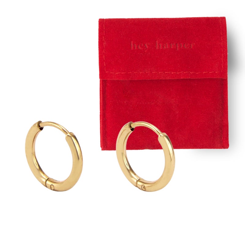 Hey Harper Hoop Earrings For Women Trendy - Lightweight Waterproof & Sweatproof Jewerly - Image 1