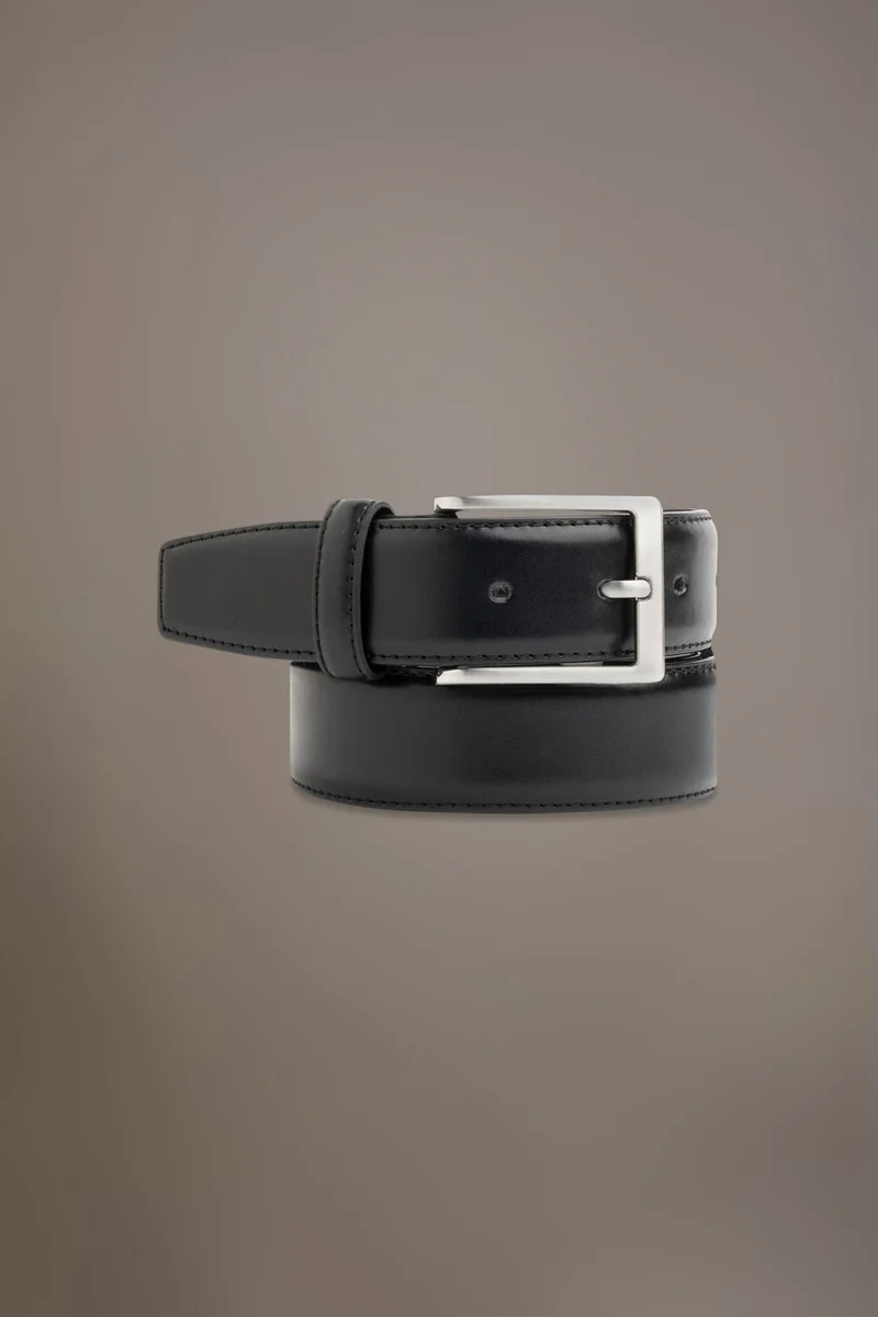 Classic belt 100% leather made in italy - Black