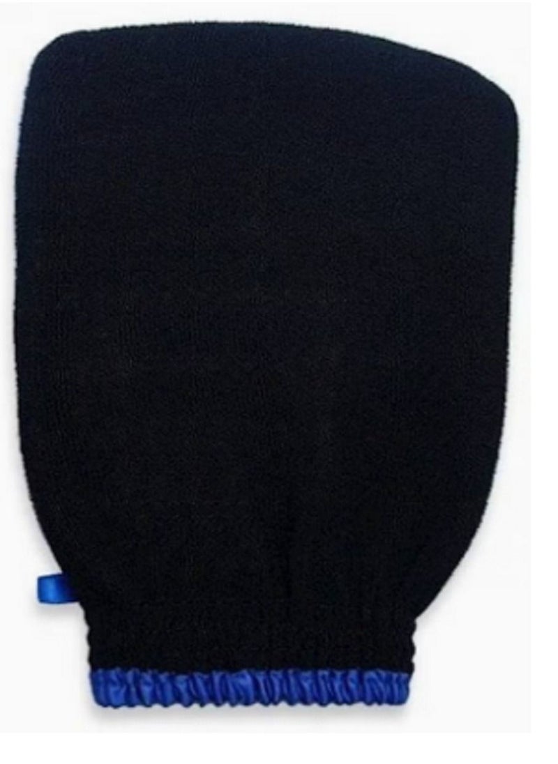 Zaine Exfoliating Glove Black/Blue 
