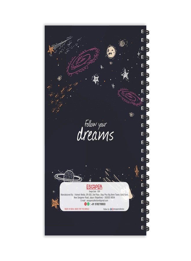 ESCAPER مفكرة تحفيزية مصممة للأطفال والمكتب، مسطرة من الجانبين، من إسكيبر، ذات غلاف حلزوني مزدوج للتخطيط اليومي (مقاس A5، 8.5 × 5.5 بوصة) - Image 2