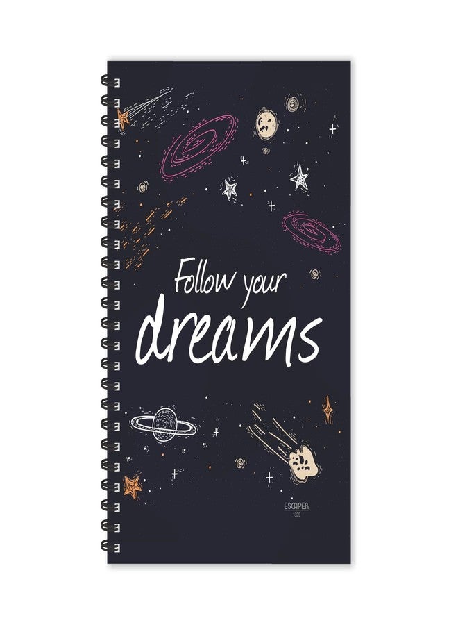 ESCAPER مفكرة تحفيزية مصممة للأطفال والمكتب، مسطرة من الجانبين، من إسكيبر، ذات غلاف حلزوني مزدوج للتخطيط اليومي (مقاس A5، 8.5 × 5.5 بوصة) - Image 1