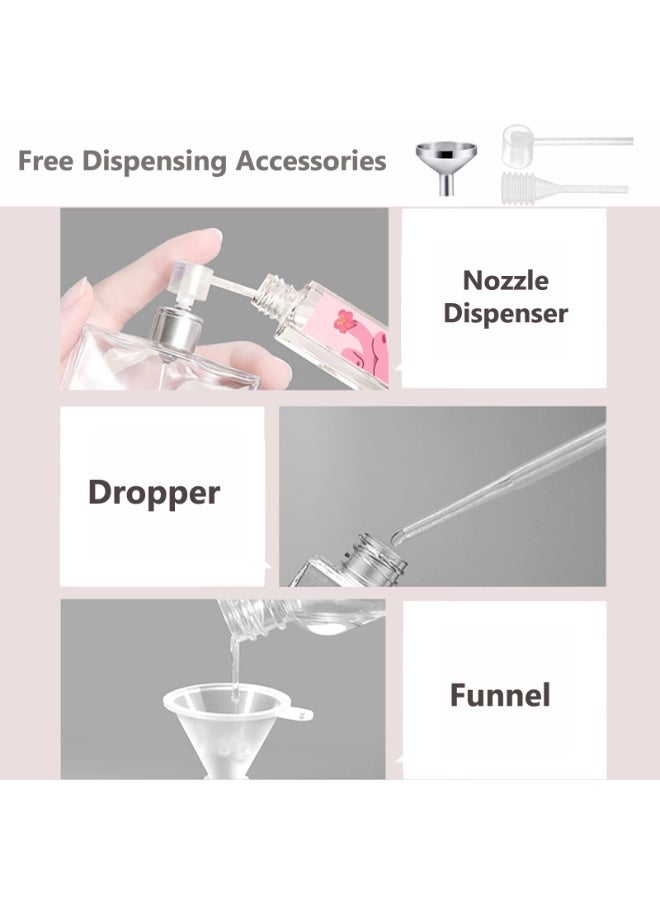 فاصولا زجاجة بخاخ عطر قابلة لاعادة التعبئة عبوتان، زجاجة بخاخ صغيرة فارغة للسفر، زجاجات بخاخ زجاجية محمولة للعطور للسفر والعطلات (10 مل، ازرق داكن) - Image 3