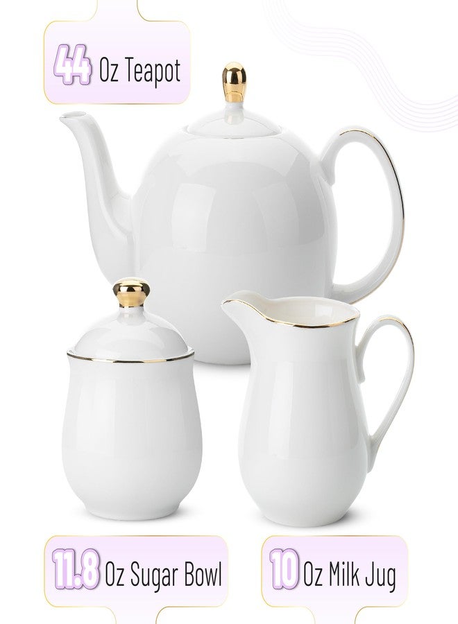 Brew To A Tea BTAT- Sugar and Creamer and Teapot Set - Image 2