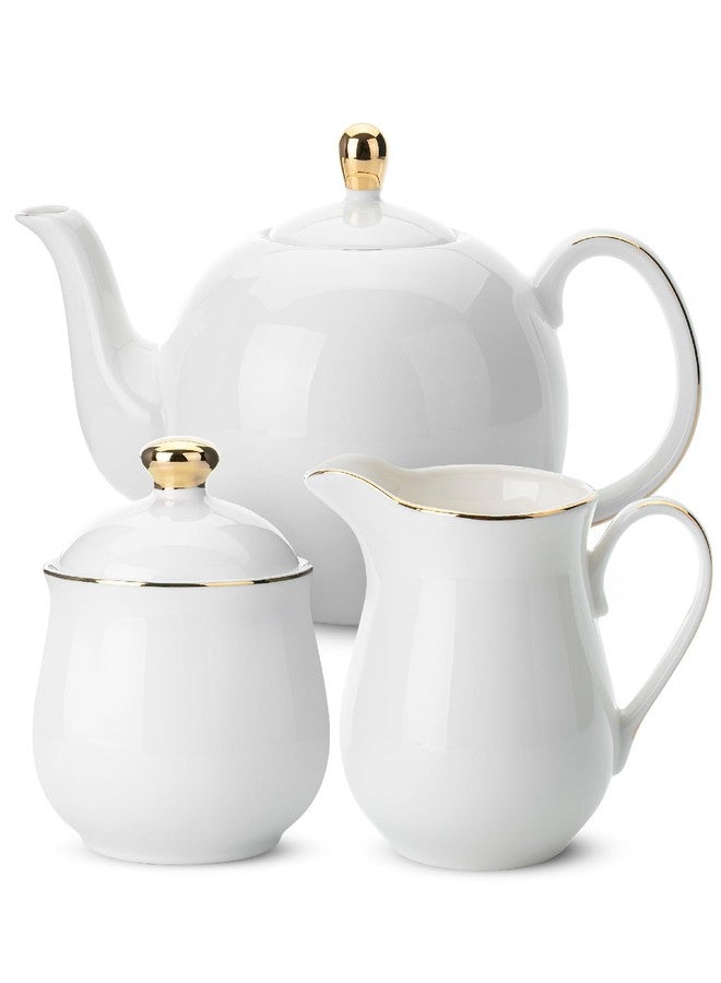 Brew To A Tea BTAT- Sugar and Creamer and Teapot Set - Image 1
