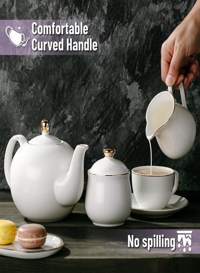 Brew To A Tea BTAT- Sugar and Creamer and Teapot Set - Image 4