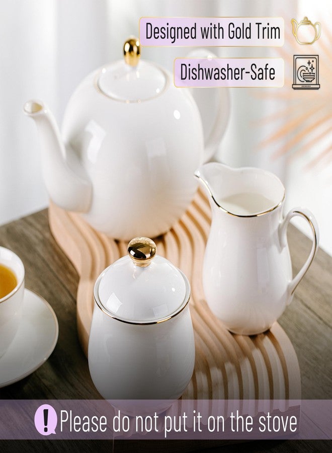 Brew To A Tea BTAT- Sugar and Creamer and Teapot Set - Image 3