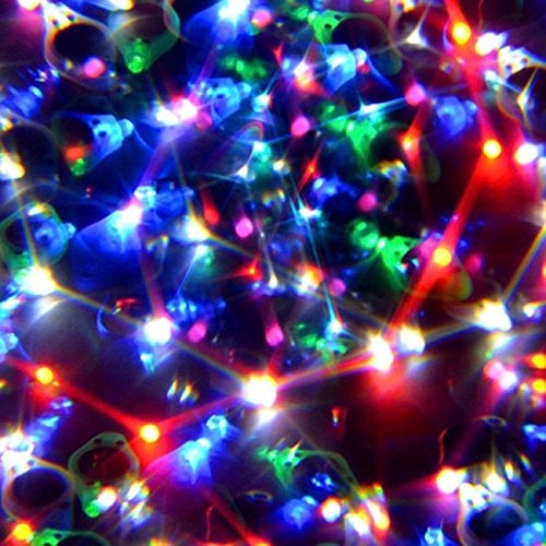 GloFX Black Kaleidoscope Glasses | Plastic Frame Diffraction Glasses with Glass Crystal Lens | 3D Prism Rainbow Effect | Great EDM, Concert, and Rave Accessory - Image 4