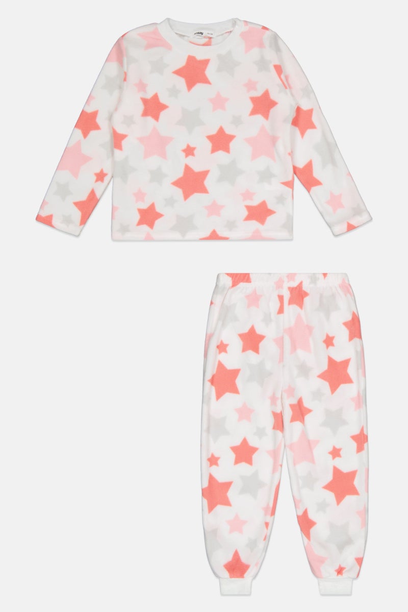 Sinsay Toddlers Girl 2 Pieces Printed Pyjama Top And Pants, Multicolor - Image 2