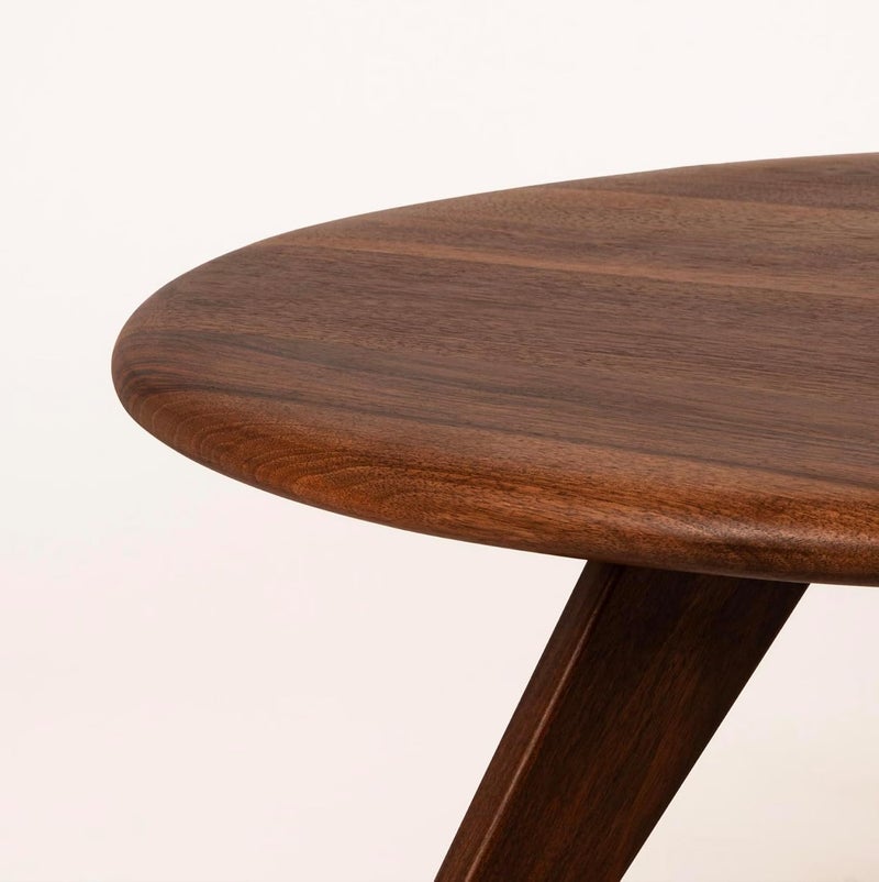 ADVRZO Solid Wood Coffee Table for Living Room, Dining Room, Bedroom, Kitchen, Office Home Decor (Round Coffee Table, 55x55x40 CM) - Image 3
