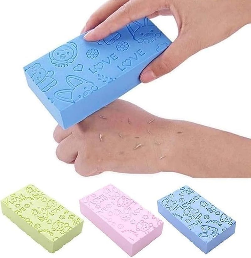 1 Piece Soft Body Bath Sponge, Dead Skin Exfoliator, Cartoon Design, Blue - Image 3