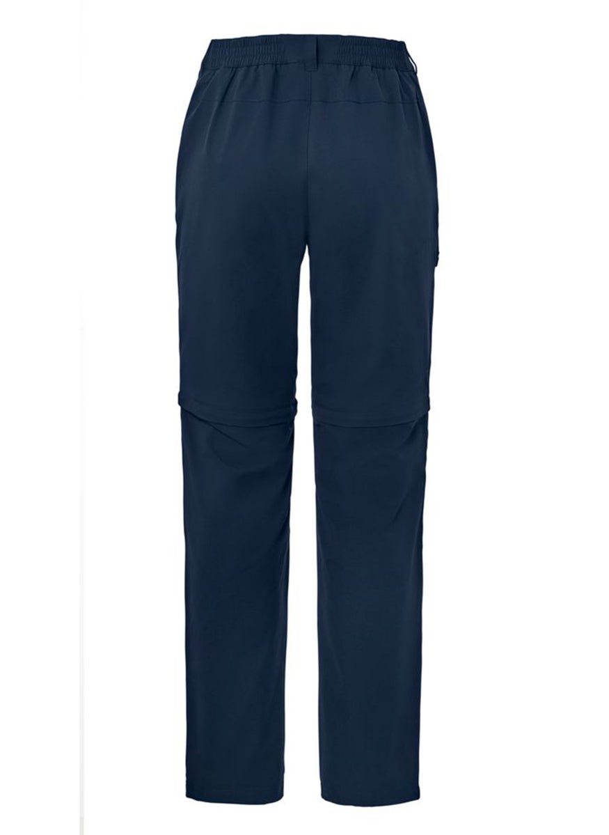 Tchibo Women Regular Fit Solid Pants, Navy  - Image 3