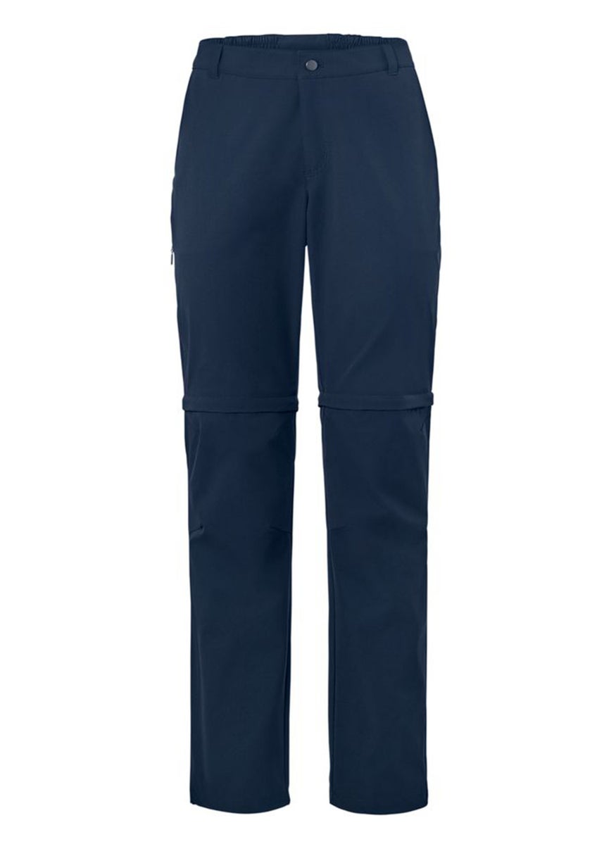 Tchibo Women Regular Fit Solid Pants, Navy  - Image 2