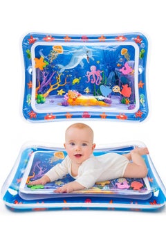 MUMS PLANET Tummy Time Water Mat, Extra Large Multi-Stage Activity Center Baby Toys & Sensory Toys, Baby Toys for new born , Inflatable Playmat Visual Stimulation Gift For Boys Girls Toys  - Image 1