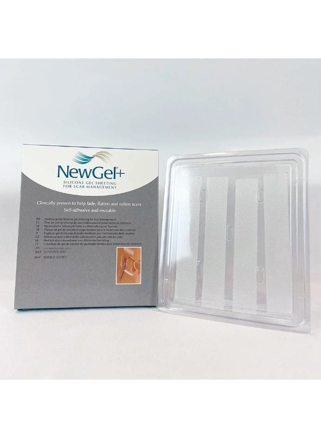 Clear Silicone Strips 2.5*15.2cm 4pc/Pk