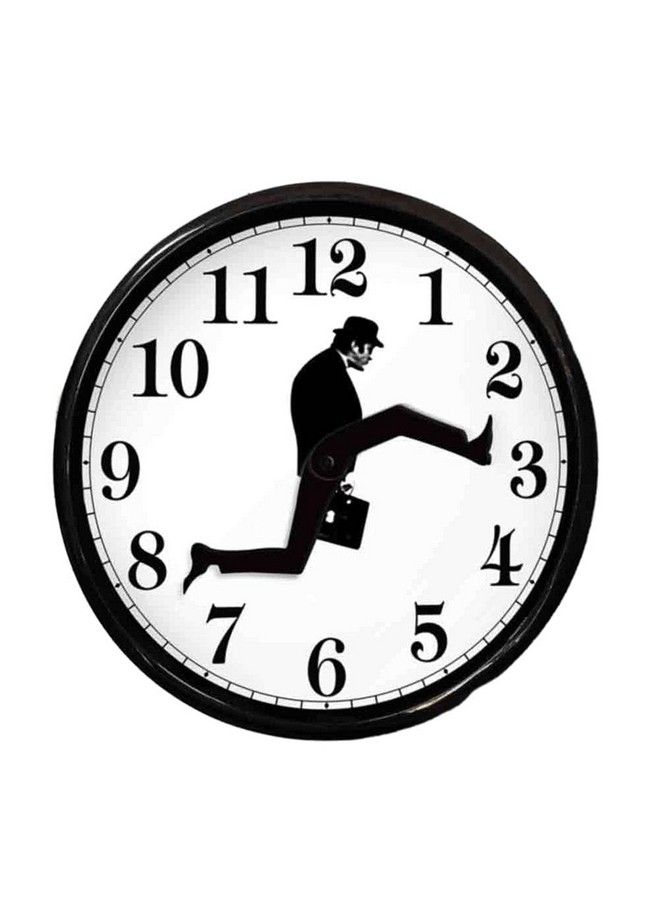 Hztyyier Wall Clock Ministry Of Silly Walks Clock Glass Wall Round Clock Silent Wall Watch Clock For Hotel Living Room Decor - Image 2