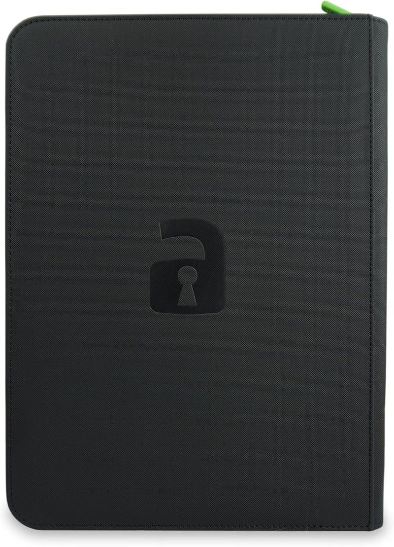 Vault X 9 Pocket Trading Card Zip Binder, 360 Cards, Premium Exo-Tec Album Material, 20 Side-Loading Pages, Folder for Collectible Games, Sports, TCG (Black) - Image 3