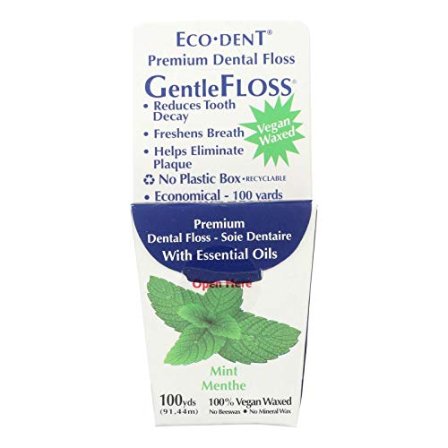 Eco-Dent Premium Dental Floss GentleFloss, Mint Flavored 100 yards (Pack of 5) - Image 3