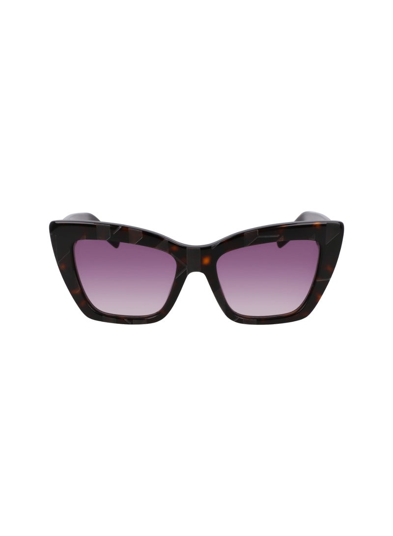 Karl Lagerfeld FULL RIM ACETATE ACETATE KARL LAGERFELD SUNS KL6158S 5418 (242) DARK TORTOISE - Image 2